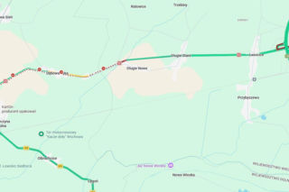 Zablokowana DK12 w Dębowej Łęce po pożarze ciężarówki. Objazdy od S5 Leszno-Zachód