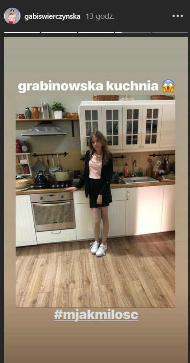 Wigilia na planie M jak miłość. Gabriela Świerczyńska