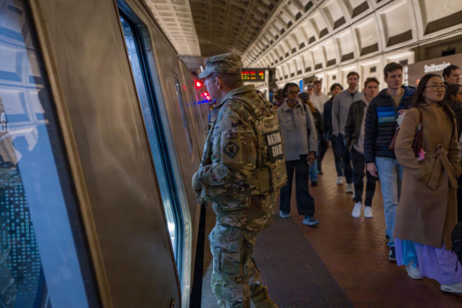 Gwardia Narodowa USA na ulicach stolicy