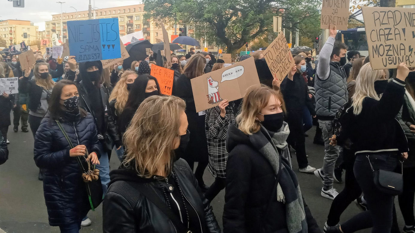 Protest kobiet w Szczecinie - 28.10.2020