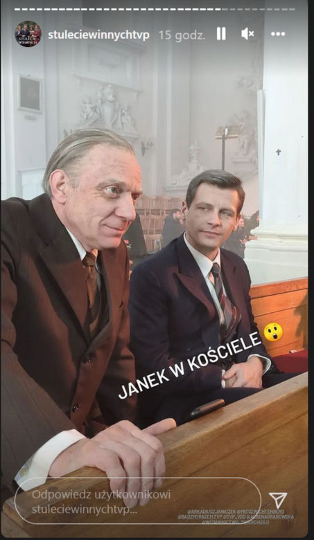 Stulecie Winnych 4 sezon na planie. Jasiek (Patryk Szwichtenberg), Władek (Arkadiusz Janiczek)