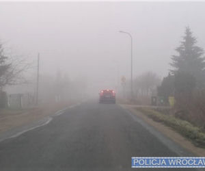 Gęsta mgła na Dolnym Śląsku