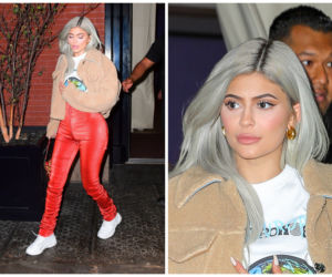Kylie Jenner w siwych włosach