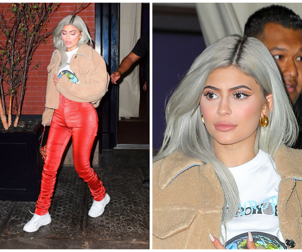 Kylie Jenner w siwych włosach