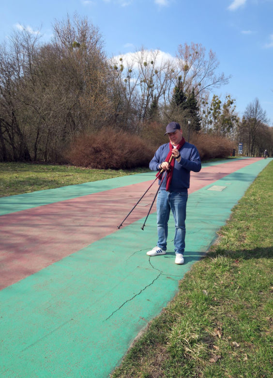 Michał Wójcik w Parku Śląskim