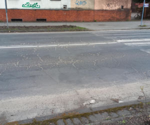 Ulica Święciechowska w Lesznie przed remontem