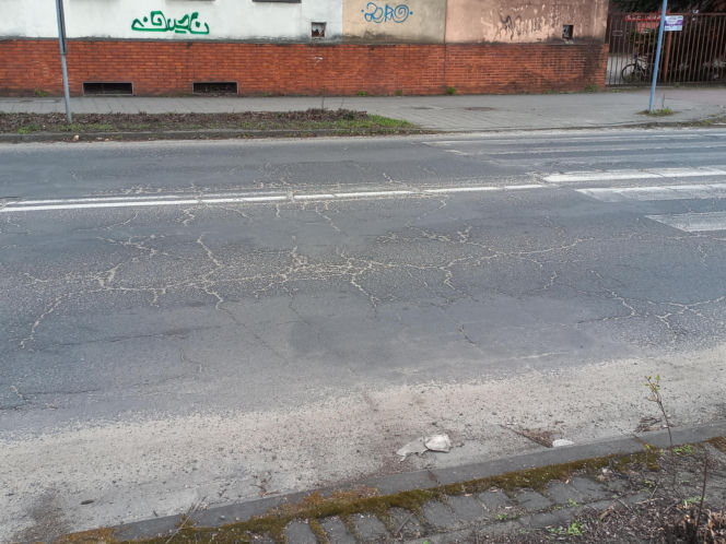 Ulica Święciechowska w Lesznie przed remontem