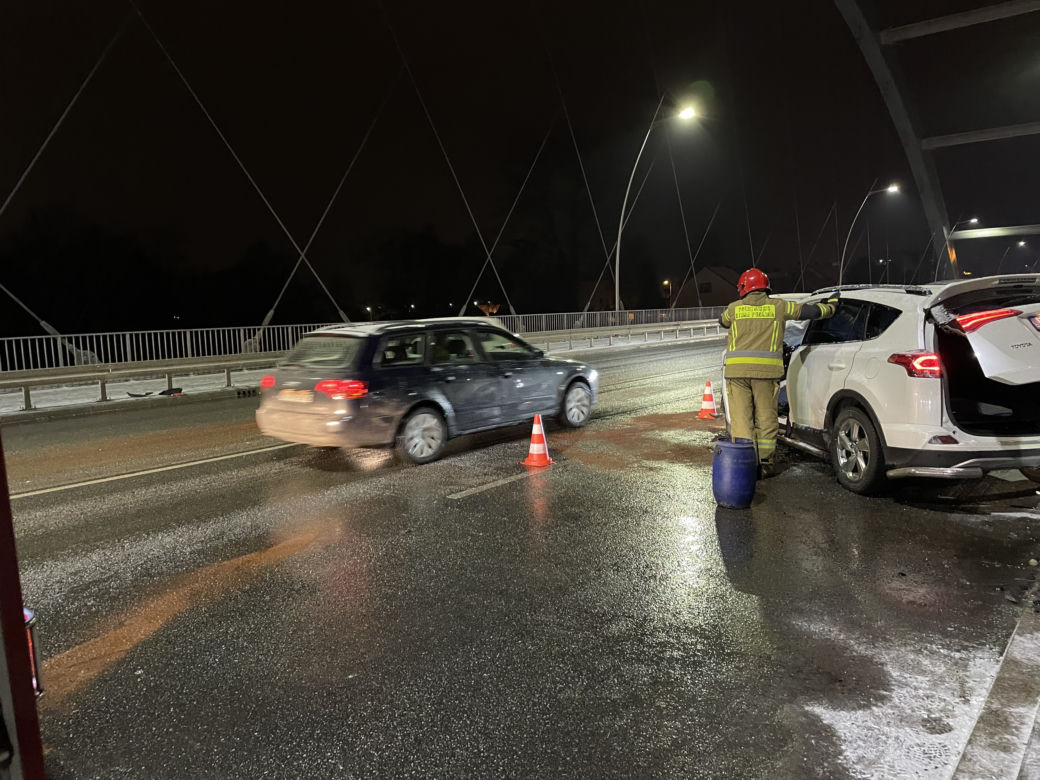 Wypadek na moście heleńskim w Nowym Sączu