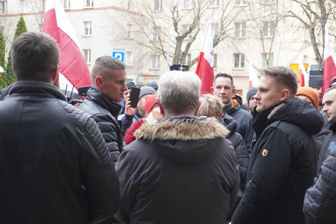Protest rolników w Białymstoku. Przemarsz ulicami miasta 4 marca