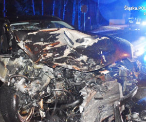 Makabryczny wypadek w Porębie. Kierowca był kompletnie pijany