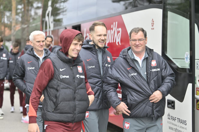 Polska - Albania. Reprezentacja Polski na spacerze