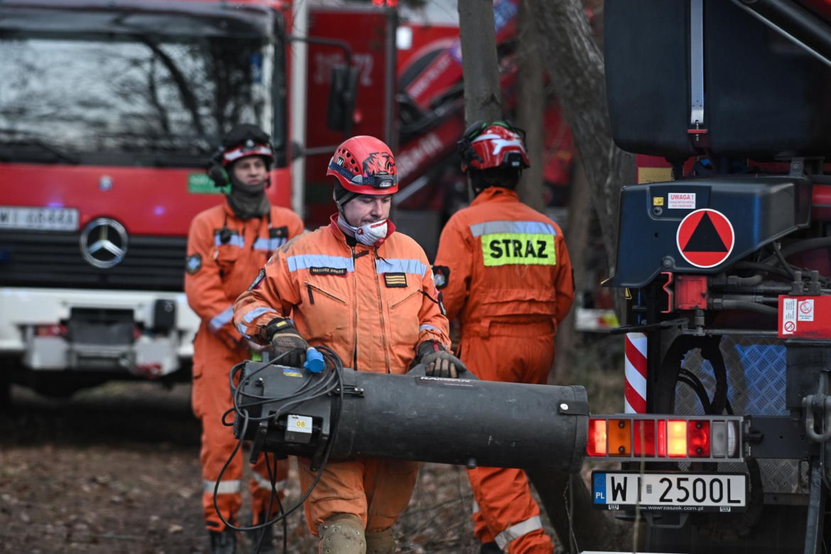 Runął strop budynku w Warszawie (23.01.2025)