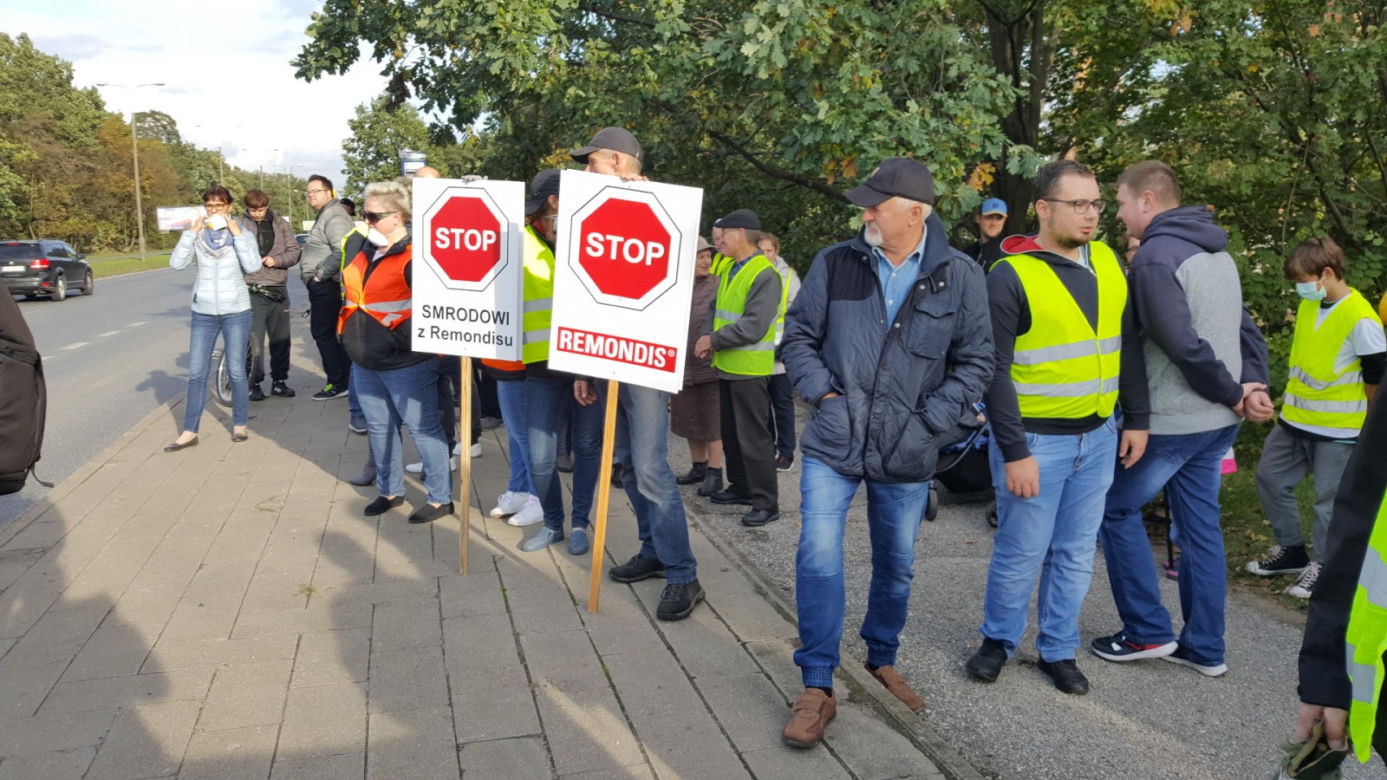 Mieszkańcy Siernieczka zablokowali ul. Fordońską