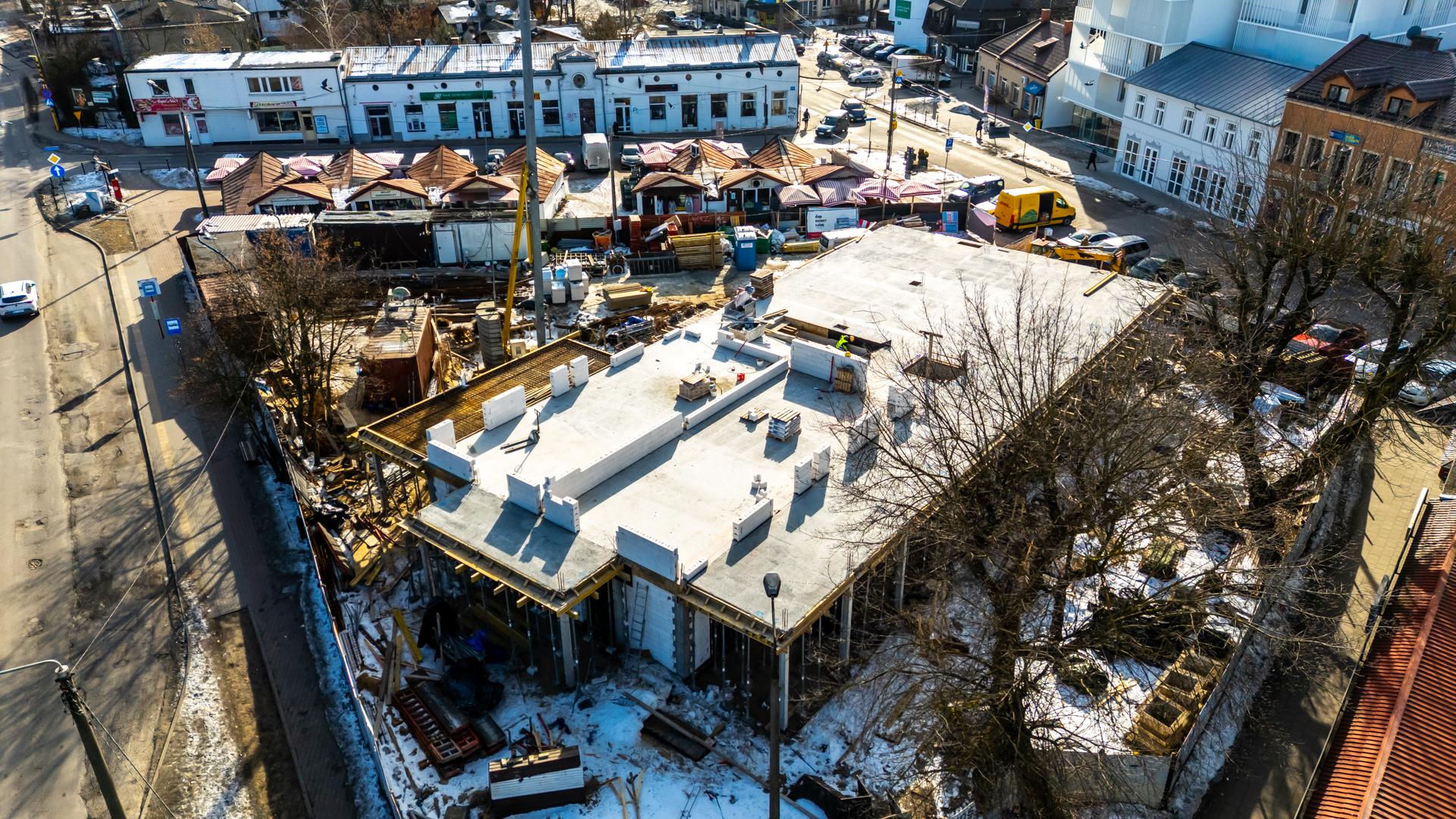 Budowa targowiska w Otwocku