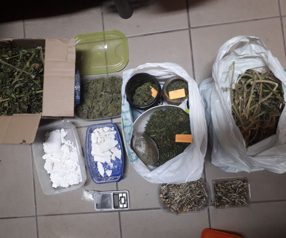Kraków. Marihuana, amfetamina i grzybki halucynogenne. 30-latków zatrzymano na gorącym uczynku [ZDJĘCIA]