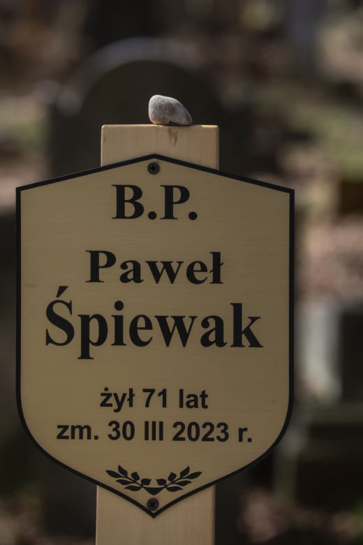 Tajemny napis na grobie Pawła Śpiewaka