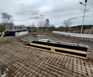 Budowa skateparku na os. Majowym - kwiecień 2021