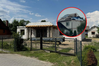 Nowy dom Wesołowskich. Poprzedni został zniszczony podczas akcji przeciw rosyjskim dronom