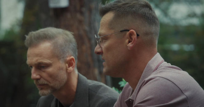 M jak miłość odc. 1911. Piotrek (Marcin Mroczek), Andrzej Budzyński (Krystian Wieczorek)