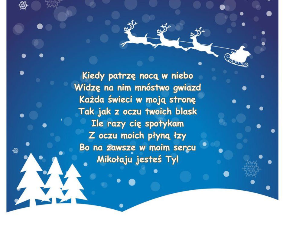 kartki z życzeniami na Mikołajki