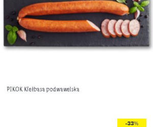 PIKOK Kiełbasa podwawelska 1,19 zł/100 g