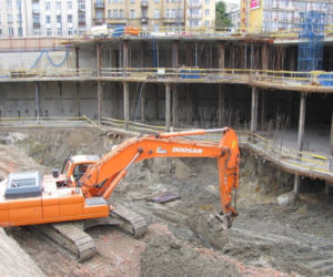 Rekordowej głebokości ściana szczelinowa wieżowca Plac Unii w Warszawie