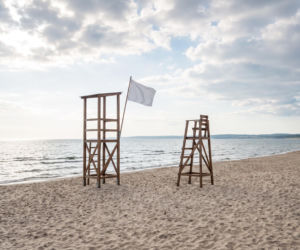 Sinice Mechelinki 18.07. Czy w Mechelinkach można się dzisiaj kąpać? Flaga, warunki pogodowe