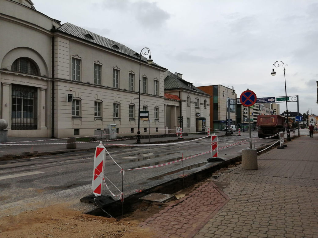 Remonty w centrum Siedlec i objazdy