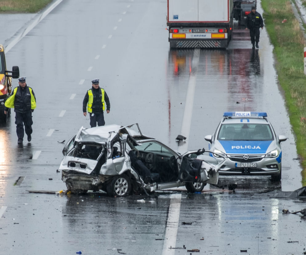 Wypadek na autostradzie A2