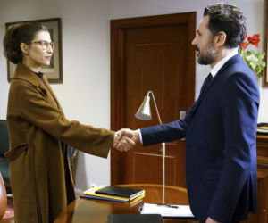 Barwy szczęścia odc. 2026. Regina Czapla (Kamila Kamińska), Piotr (Piotr Jankowski)