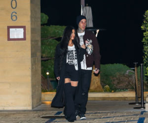 Kourtney Kardashian i Travis Barker na kolacji