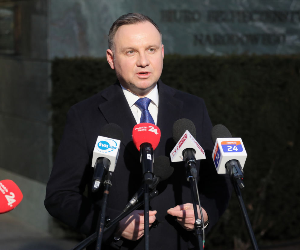 Andrzej Duda po naradzie w BBN 23.03.2022: Rosja jest agresorem i nie przestrzega prawa międzynarodowego