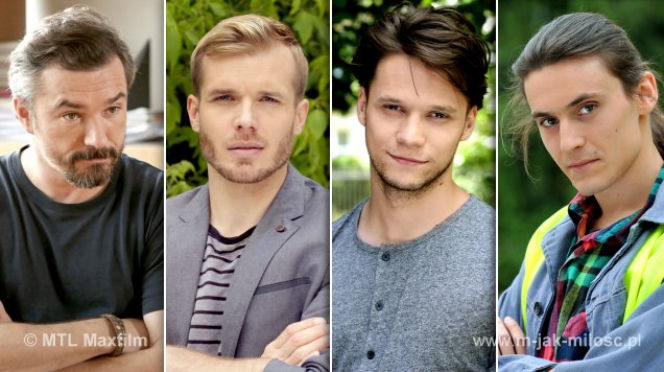 M jak miłość. Kacper Wroński (Łukasz Stawowczyk), Artur (Tomasz Ciachorowski), Michał Marszałek (Andrzej Andrzejewski), Maciek Górski (Maciej Cymorek)