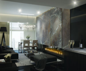 Złota 44 wnętrze apartamentu