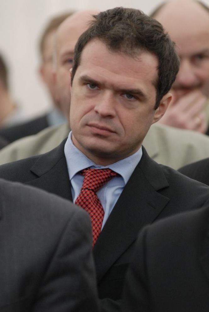 Sławomir Nowak na uroczystym otwarciu odcinka autostrady A1 w 2007 