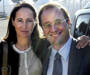Francois Hollande - nowy prezydent Francji z byłą partnerką Segolene Royal