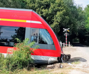 Wrak niemieckiego pociągu pod Kołbaskowem