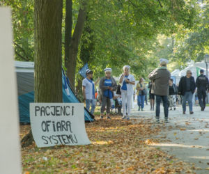 Białe Miasteczko 2.0, protest pracowników ochrony zdrowia