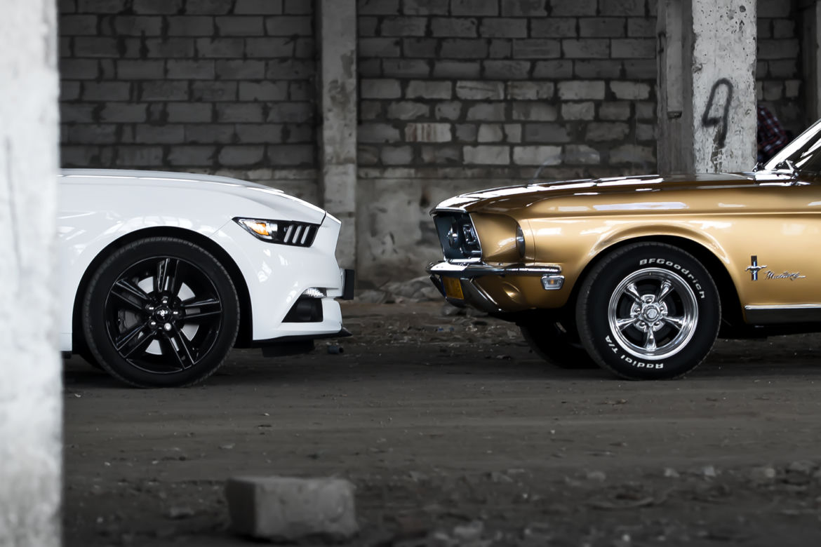 Ford Mustang Convertible 1968 & Ford Mustang Convertible 2015