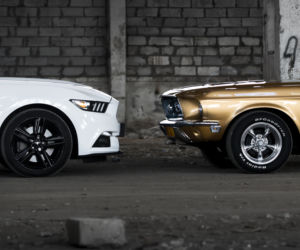 Ford Mustang Convertible 1968 & Ford Mustang Convertible 2015