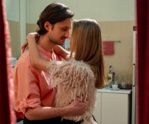 Barwy szczęścia odc. 2294. Radek (Filip Kosior), Sandra (Joanna Opozda)