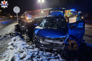 Karambol czterech aut. Wśród poszkodowanych noworodek