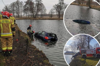 Gnał Toyotą, wpadł do FOSY. Wóz zaczął tonąć, musiał podjąć decyzję