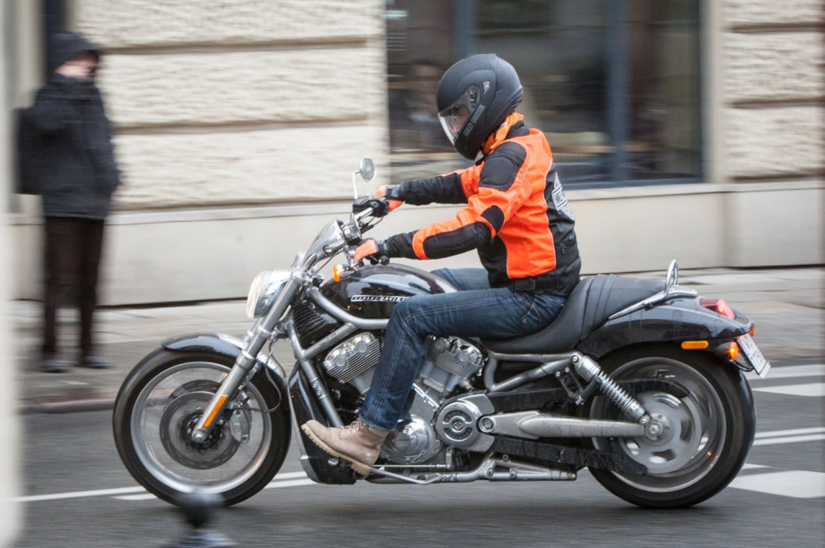 Piotr Kraśko i jego Harley Davidson