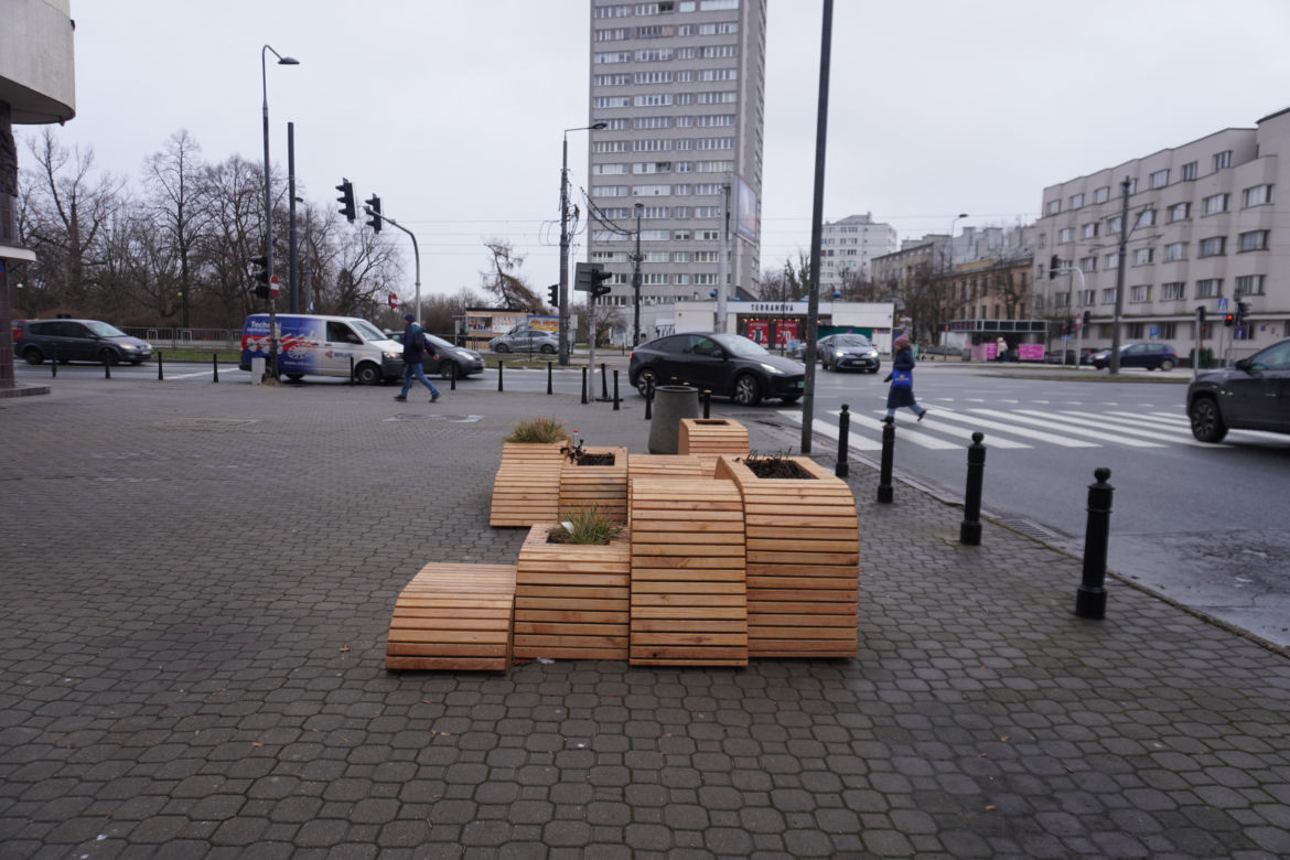 Parklety przy ulicy Puławskiej