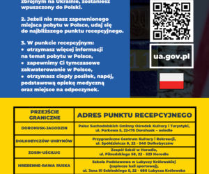 Akcja informacyjna dla uchodźców z Ukrainy. Ulotka, infolinia, strona internetowa i alert RCB