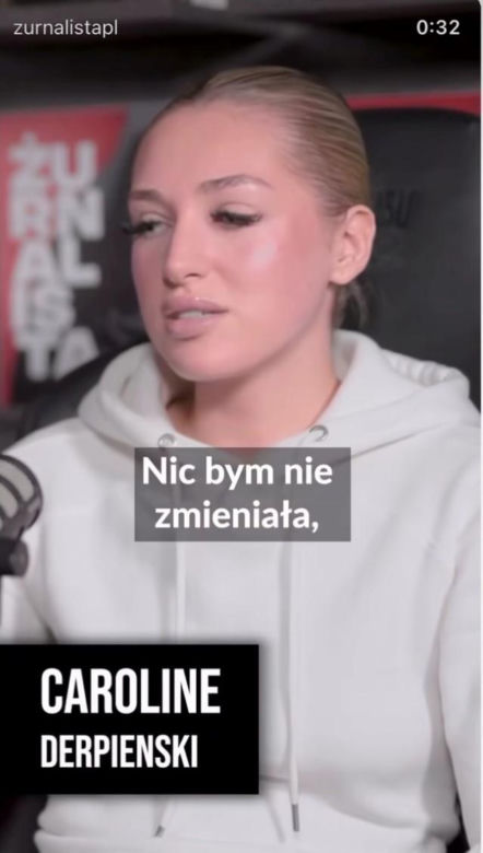 Caroline Derpeinski przyznała się do kłamstwa