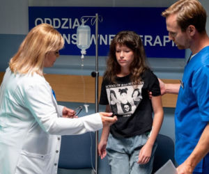 Na dobre i na złe, odcinek 790: Michał (Mateusz Janicki), Alina Fisher (Katarzyna Skrzynecka), Matylda (Amelia Czaja)