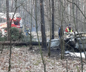 Potworny wypadek w Otwocku. Auto doszczętnie spłonęło 