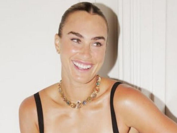 Aryna Sabalenka w prześwitującej sukience. Niemal wszystko było widać